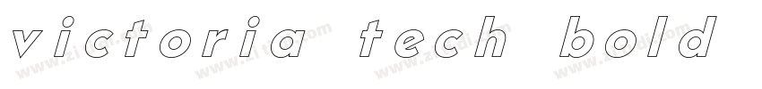 victoria tech bold字体字体转换